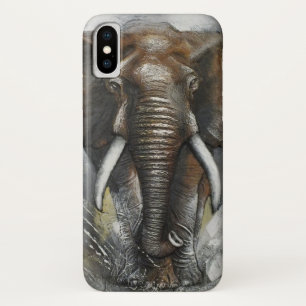 Elephant Charging iPhone X Hoesje