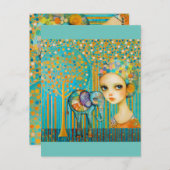 Elephant Charm Briefkaart (Voorkant / Achterkant)