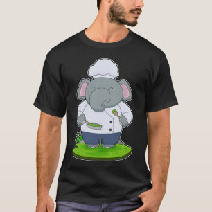 Elephant Chef Cook Pan T-shirt