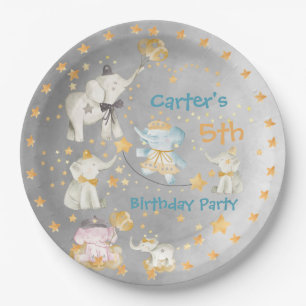 Elephant Circus Birthday Party Paper Bord