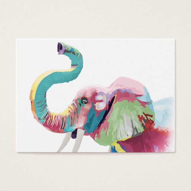 Eléphant coloré cool tendance (Devant)