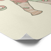 Elephant Colorful Animal Patroon Poster (Hoek)