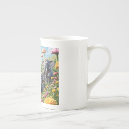 Elephant colourful whimsical mug (Droite)