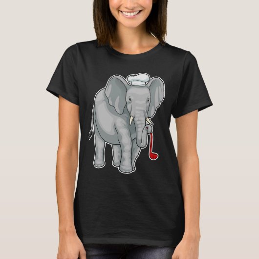Elephant Cook Chef pet T-shirt (Voorkant)