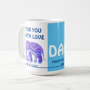 ÉLÉPHANT COOL POUR PAPA - MUG À CAFE