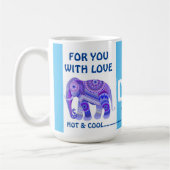ÉLÉPHANT COOL POUR PAPA - MUG À CAFE (Gauche)