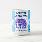 ÉLÉPHANT COOL POUR PAPA - MUG À CAFE (Centre)