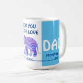 ÉLÉPHANT COOL POUR PAPA - MUG À CAFE (Devant droit)