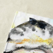 Eléphant Couple Beach Serviette Love Peinture (En situation)