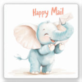 Elephant, Courrier heureux, Sticker (Recto)