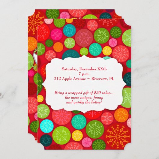 Elephant Custom Holiday Party uitnodigingen (Voorkant / Achterkant)