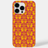 Elephant damask mauve golden oranje Case-Mate iPhone case (Achterkant)