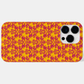 Elephant damask mauve golden oranje Case-Mate iPhone case (Achterkant (horizontaal))