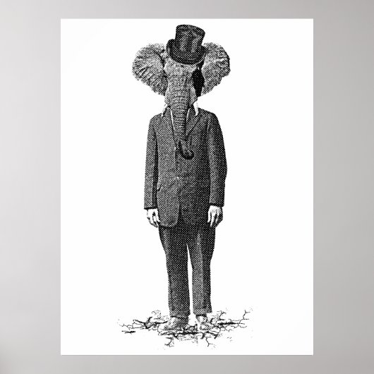 Elephant dandy poster (Voorkant)