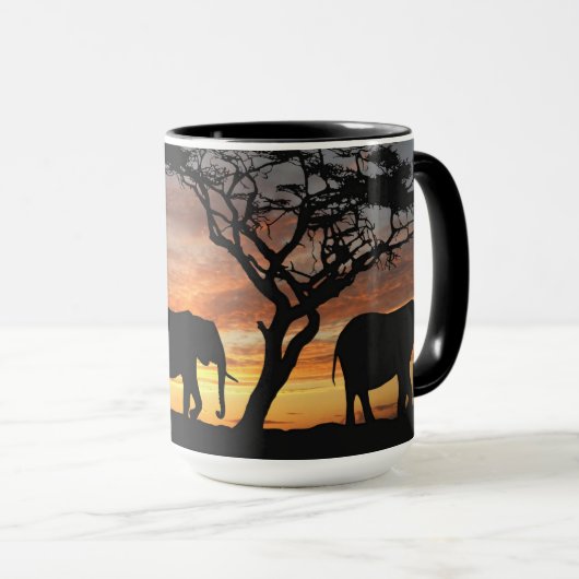 Eléphant dans la mug sauvage (Devant droit)