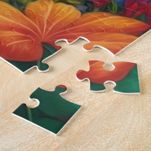 Elephant dans le paysage majestueux Jigsaw Puzzle (Côté)