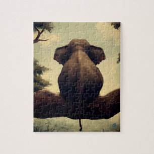 Éléphant d'arbre - Puzzle
