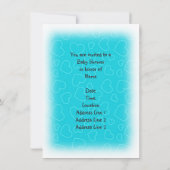 Éléphant de bébé avec des invitations de baby (Dos)