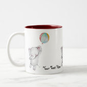 Éléphant de bébé avec la tasse de ballon (Gauche)