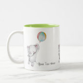 Éléphant de bébé avec la tasse de ballon (Gauche)