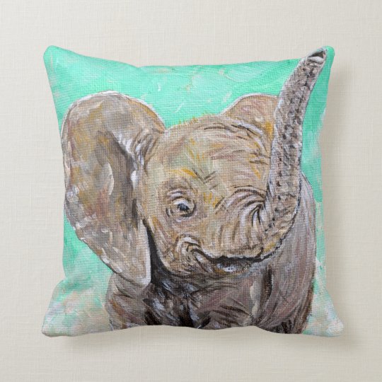 Éléphant de bébé coussin