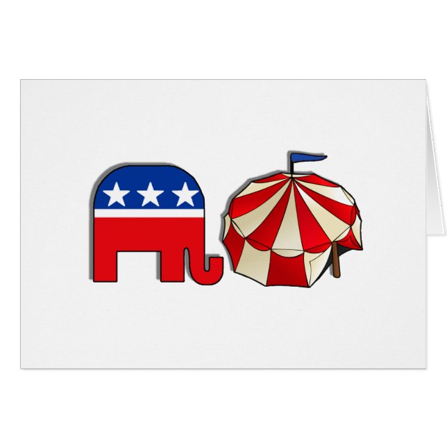 Eléphant de cirque républicain (Devant horizontal)
