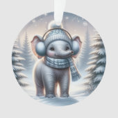Éléphant de jour de neige douillet (devant)