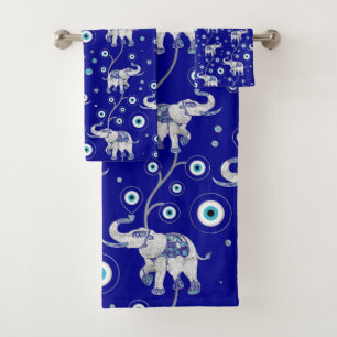 Eléphant de l'oeil du mal Bon motif de la chance