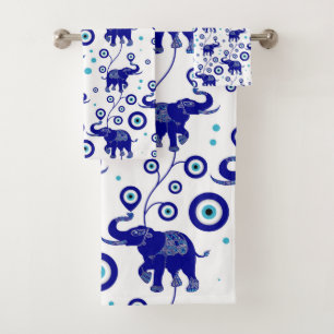 Eléphant de l'oeil du mal Bon motif de la chance