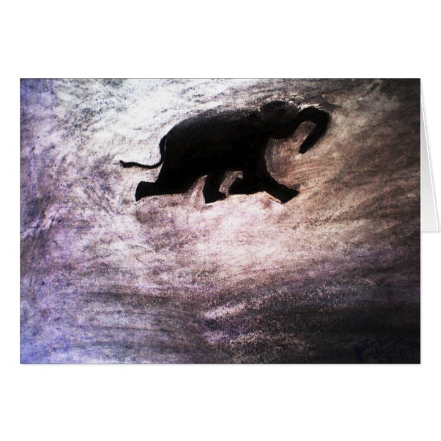 Eléphant de natation (Devant horizontal)