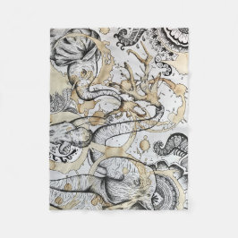 Elephant-deken Fleece Deken