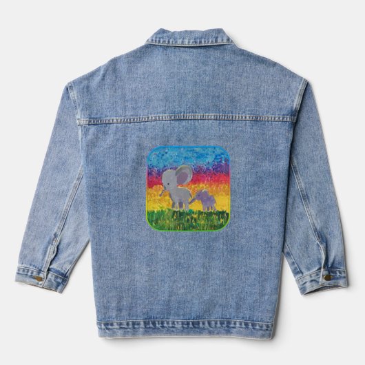 Elephant Denim Jacket (Achterkant)
