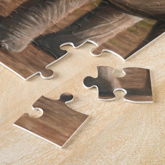 Elephant Design Jigzaag Puzzle Legpuzzel (Zijkant)