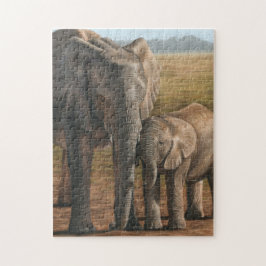 Elephant Design Jigzaag Puzzle Legpuzzel