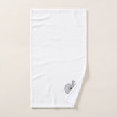 Éléphant Design Monogrammé (Serviette à main)