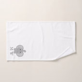 Éléphant Design Monogrammé (Serviette à main)