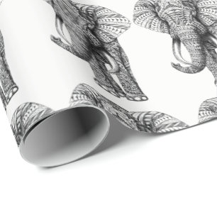 Elephant Design Wrapping Paper Cadeaupapier