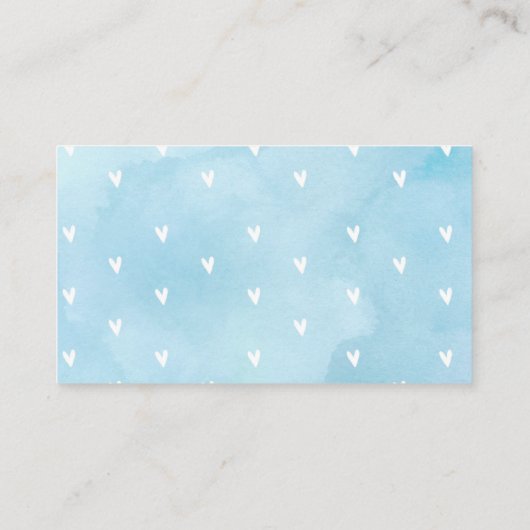 Elephant Diaper Raffle Enclosure Card Informatiekaartje (Achterkant)