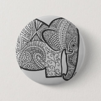 Elephant Doodle Button