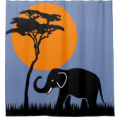 Elephant Douchegordijn (Voorkant)