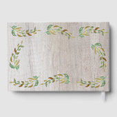 Eléphant doux Baby shower floral rustique (Verso)