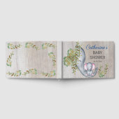 Eléphant doux Baby shower floral rustique (Complet)