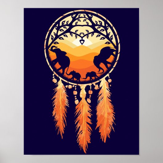 Elephant Dream Catcher Poster (Voorkant)
