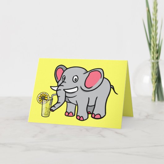 Elephant Drink limonade Support Kaart (Voorkant)