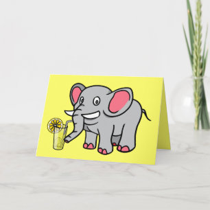 Elephant Drink limonade-supportkaart Kaart