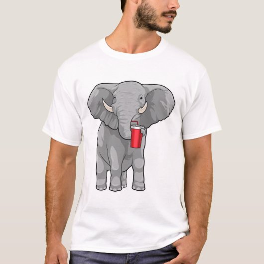 Elephant Drink mok T-shirt (Voorkant)