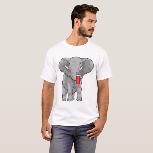 Elephant Drink mok T-shirt (Voorkant volledig)