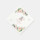 Elephant drive by Baby shower roze rozen Servet (Hoek)