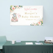 Elephant drive by Baby shower roze rozen Spandoek (Beurs)