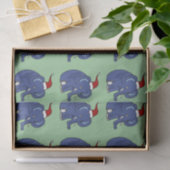 Éléphant drôle en papier de soie de soie de (Cadeau)